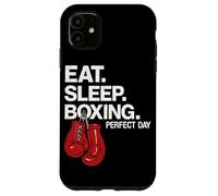 Gants de Boxe Eat Sleep Boxing Perfect Day Boxer, Fighter Gym Coque pour iPhone 11