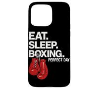 Gants de Boxe Eat Sleep Boxing Perfect Day Boxer, Fighter Gym Coque pour iPhone 15 Pro Max