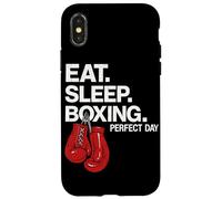 Gants de Boxe Eat Sleep Boxing Perfect Day Boxer, Fighter Gym Coque pour iPhone X/XS