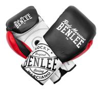 Gants de boxe en cuir CYCLONE Black/Red/White 10 oz R BENLEE
