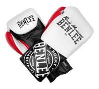 Gants de boxe en cuir CYCLONE White/Black/Red 10 oz R BENLEE