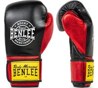 Gants de boxe en cuir METALSHIRE Black/Red 12 oz BENLEE