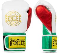 Gants de boxe en cuir METALSHIRE White/Green/Red 12 oz BENLEE