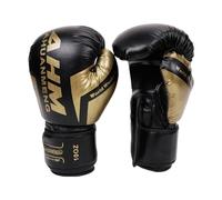 Gants de boxe en cuir PU avec éponge pour boxe thaïlandaise et boxe