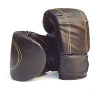 Gants de boxe en cuir PU Design ergonomique pour adultes pendant la pratique du MMA et du Muay Thai (Noir)