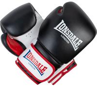 Gants de boxe en cuir WINSTONE Black/White/Red 10 oz Lonsdale