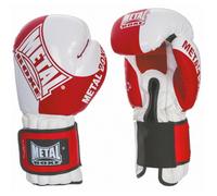 Gants De Boxe Entraînement Velcro Metal Boxe Bf - Rouge Rouge