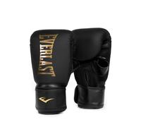 Everlast Gants de boxe Cardio Elite – pouce ouvert, mousse double, sangle – L/XL Or/Noir