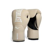 Everlast Gants de boxe Elite 2 14 oz Champagne – Velcro, barre ergonomique, mousse split