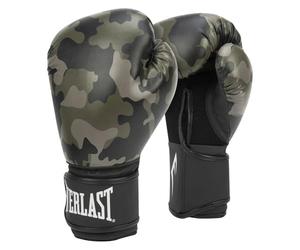Gants de Boxe Everlast Spark 10oz, Gants de Boxe en Faux Cuir Camouflage pour Sacs, Travail au Poing et Cours de Fitness, système à Boucle et Crochet, Pouce Ergonomique et Mousse moulée par Injection
