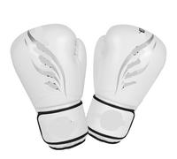 Gants de Boxe Gants de Boxe Professionnels 6/8/10/12 oz for Adultes, Gants d'entraînement Muay Thai Sanda, Combat, Sacs sablage, épais(White,6oz)