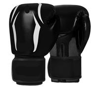Gants de Boxe Gants de Boxe Professionnels for Adultes, 6/8/10/12 oz, Sanda, Muay Thai, entraînement Combat, Sacs Frappe for garçons et Filles(Black,12oz)