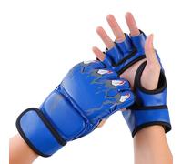 Gants De Boxe - Gants Semi -finger, Gants De Combat Mixtes, Gants De Défense d'entraînement | Finger Ouvert -punch, Attaques De Poignet, Formation Pour Le Sac D'Arts Martiaux