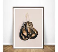 Gants de boxe Golden Sport Posters et impressions Toiles peintures peintures murales images pour le salon décor (pas de cadre)(50x70cm(No Frame))