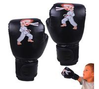 Gants de boxe junior - Design amusant de dessin animé, équipement de boxe pour jeunes enfants de 3 à 13 ans, gants d'entraînement rembourrés sûrs pour la pratique du sac de frappe, styles aléatoires |