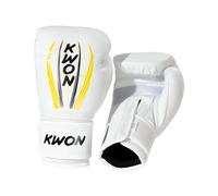 Gants de boxe Kick Thaï Kwon Blanc 10 oz