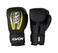 Gants de boxe Kick Thaï Kwon Noir 10 oz