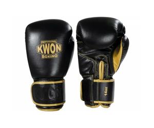 Gants de boxe Kwon Professional Boxing Sparring Offensive Noir 16 oz
