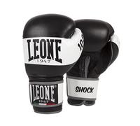 LEONE 1947 Gants de boxe Shock GN047 – Cuir de buffle, protection GEL – Noir 16 OZ