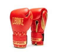 Gants de boxe - LEONE - DNA - Rouge - Cuir de buffle - Roll Gripp 12 OZ
