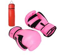 Gants de Boxe, Moufles Protectrices en PU Respirant à Absorption de Chocs, Équipement Entraînement Boxe, Pour Femmes Hommes Ados Kickboxing MMA Entraînement Arts Martiaux Sport Combat