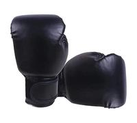 Gants de Boxe pour Enfants et Adultes, Gants D'entraînement de Boxe pour Garçons et Filles, Gants de Boxe Durables en PU pour Sac de Boxe, Kickboxing, Adulte Noir