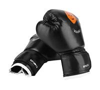 Gants de boxe pour enfants, lutte, Muay Thai, Sparring, Punching, Kickboxing, Grappling, sacs de sable (gants noirs avec paume et cœur)