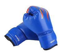 Gants de boxe pour enfants, lutte, Muay Thai, Sparring, Punching, Kickboxing, Grappling, sacs de sable (gants bleus palmier cœur)