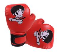 Gants de boxe pour , équipement d'entraînement en cuir PU de dessin animé, équipement de gym durable à domicile, gants de sparring de 17 x 24 cm pour la pratique du kickboxing, du Thai et