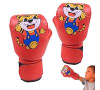 Gants de Boxe pour, Gants thaïlandais pour | Moufles Junior Respirantes, entraînement avec Motif de Dessin animé | Gants d'entraînement de Boxe Sac de Boxe Speed Ball Pads Formation