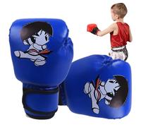 Gants de Boxe pour Jeunes - Mitaines de Frappe en Cuir synthétique PU, imprimé de Dessin animé Amusant, Sangle élastique sécurisée, Coussin intérieur Doux pour la sécurité | Idéal pour Les Spa