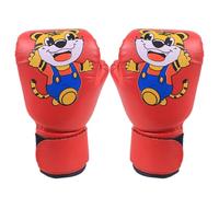 Gants De Boxe pour Les Jeunes - PU Leather Breathable Junior Training Tantts avec Motif De Dessin Animé, Gants De Poinçonnage À Combattant Durable pour Le Sac De Poinçonnage pour, Kickboxing,