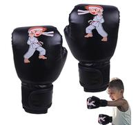 Gants de Boxe pour - Moufles d'entraînement en polyuréthane pour Jeunes, légers et protecteurs, Design de Dessin animé Amusant, Support de Poignet sécurité et Confort, Cadeau Parfait pour