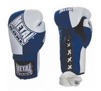 Gants de boxe pro Metal Boxe curtex Bleu 8 oz