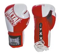 Gants de boxe pro Metal Boxe curtex Rouge 14 oz