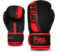 Gants de boxe - PSS - T4U - Enfant 3 à 14 Ans - Cuir PU - Noir/Rouge - 4oz à 10oz 10 OZ