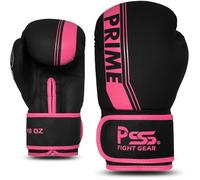 Gants de boxe - PSS - T4U - Enfant Fille - Cuir PU - 4oz à 10oz - Noir/Rose 4 OZ