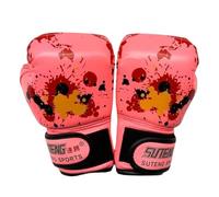 Gants de boxe réglables en cuir PU pour enfants, gants de combat, gants de protection des mains, équipement de boxe, entraînement sparring