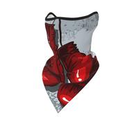 Gants de Boxe Rouges, Masque Coupe-Vent, Cache-Cou, Protection faciale pour Moto d'hiver