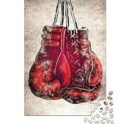 Gants de Boxe Rouges Puzzle 1000 Pièces Adultes intéressant Puzzles 1000 Pièces Défi Jouet Cadeau 52x38cm/1000pcs