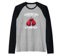 Gants de Boxe Survivant du Cancer | Fighter Cancer Awareness Manche Raglan