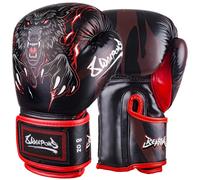 Gants de boxe Thaï loup bestial enfant 8 Weapons Noir 4 oz