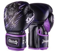 Gants de boxe Thaï motif panthère bestiale enfant 8 Weapons Noir 4 oz