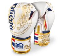 Phantom Athletics Gants de Boxe Hommes - Muay Thai | MMA et Kickbox | Gants de Boxe 10-16oz pour Sport de Combat | Gants de Boxe Hommes, Femmes et Enfants (Édition Limitée - Blanc/Or, 12 Oz)