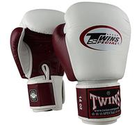 Gants de Boxe Twins Blanc et Rouge 14 oz