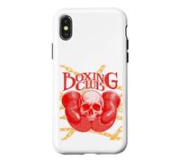 Gants de Boxe Vintage avec tête de Mort Coque pour iPhone X/XS