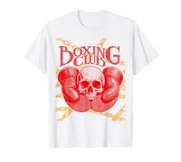 Gants de Boxe Vintage avec tête de Mort T-Shirt