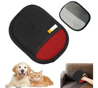 Gants De Brosse Pour Chat - Gants De Massage De Toilettage, Outil D'épilation Pour Animaux De Compagnie, Gantts De Nettoyage Réutilisables | Système De Contrôle Des Poils Pour Chats