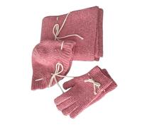 Gants De Chapeau Écharpe en Tricot Réglé pour Les Femmes À L'extérieur Sports Épaissis pour Les Chapeaux De Sport d'hiver en Vrac