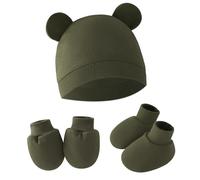 Gants De Chapeau Pour Bébé Nouveau-né Et Chaussettes Coton Mittens Et Couvercle Pied Garçons Les Tout-petits Couverture Pied D'hiver Accessoires Chapeau Nouveau-né